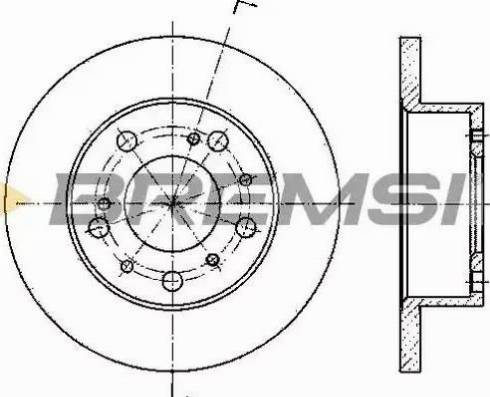 Bremsi DBA117S - Kočioni disk www.molydon.hr