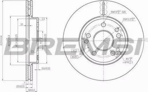 Bremsi DBA181V - Kočioni disk www.molydon.hr