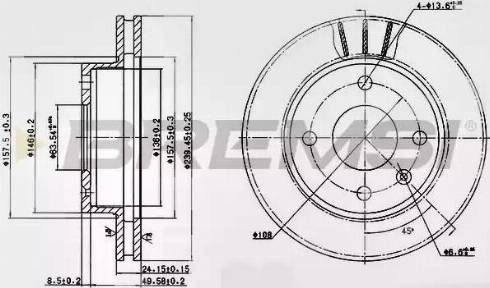 Bremsi DBA183V - Kočioni disk www.molydon.hr