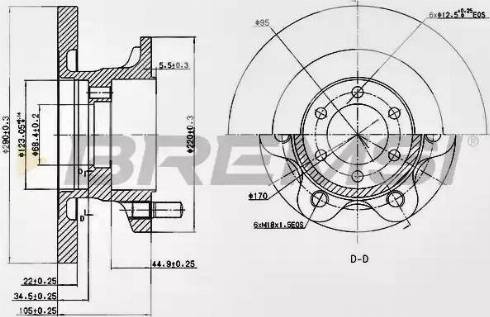 Bremsi DBA852S - Kočioni disk www.molydon.hr