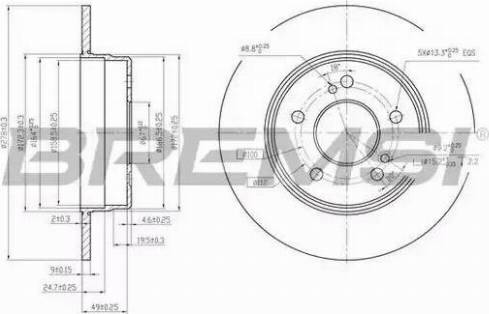 Bremsi DBA819S - Kočioni disk www.molydon.hr