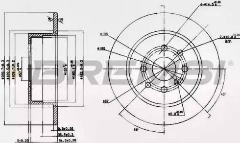 Bremsi DBA814S - Kočioni disk www.molydon.hr