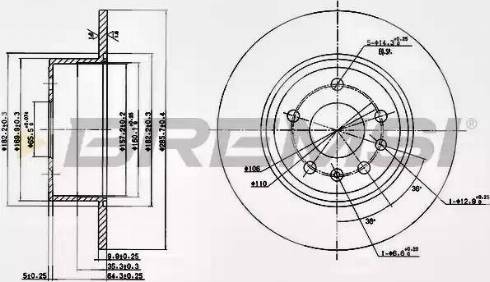 Bremsi DBA811S - Kočioni disk www.molydon.hr