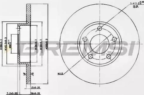 Bremsi DBA324S - Kočioni disk www.molydon.hr