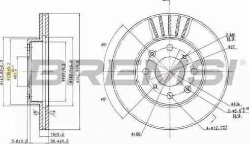 Bremsi DBA377V - Kočioni disk www.molydon.hr