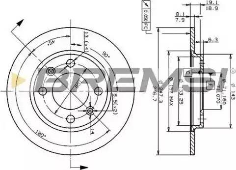 Bremsi DBA244S - Kočioni disk www.molydon.hr