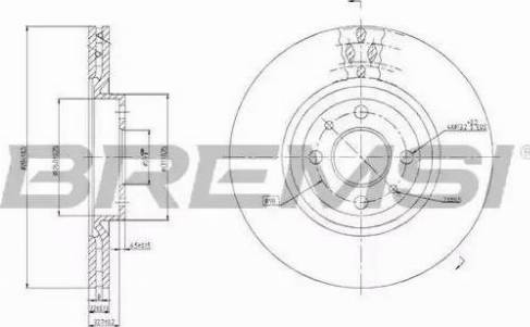 Bremsi DBA252V - Kočioni disk www.molydon.hr