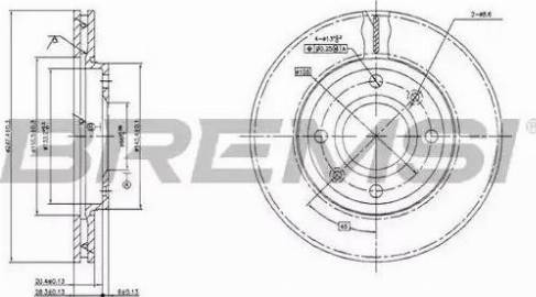 Bremsi DBA214V - Kočioni disk www.molydon.hr