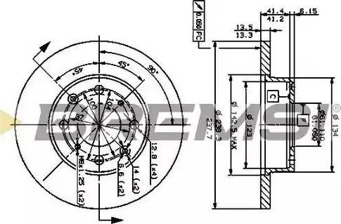 Bremsi DBA285S - Kočioni disk www.molydon.hr