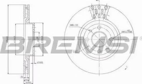 Bremsi DBA220V - Kočioni disk www.molydon.hr