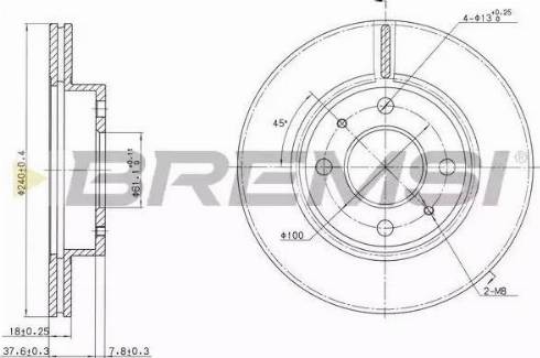 Bremsi DBA227V - Kočioni disk www.molydon.hr