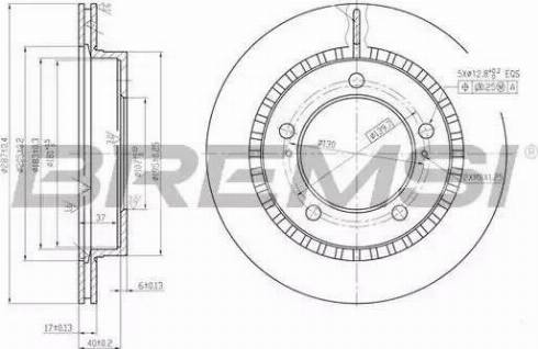 Bremsi DBA746V - Kočioni disk www.molydon.hr