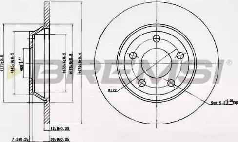 Bremsi DBA759S - Kočioni disk www.molydon.hr