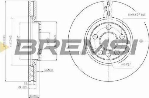 Bremsi DBA760V - Kočioni disk www.molydon.hr