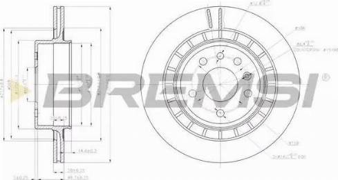 Bremsi DBB604V - Kočioni disk www.molydon.hr