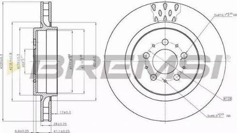 Bremsi DBB683V - Kočioni disk www.molydon.hr