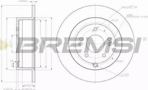 Bremsi DBB671S - Kočioni disk www.molydon.hr