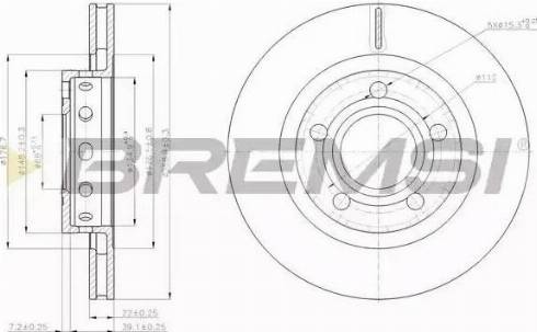 Bremsi DBB896V - Kočioni disk www.molydon.hr