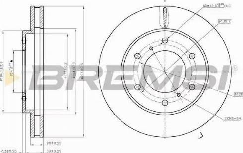 Bremsi DBB818V - Kočioni disk www.molydon.hr