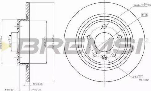 Bremsi DBB871S - Kočioni disk www.molydon.hr