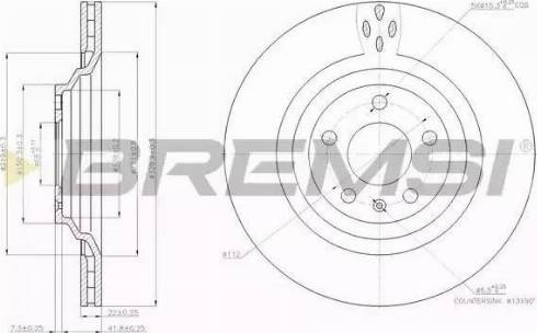 Bremsi DBB240V - Kočioni disk www.molydon.hr