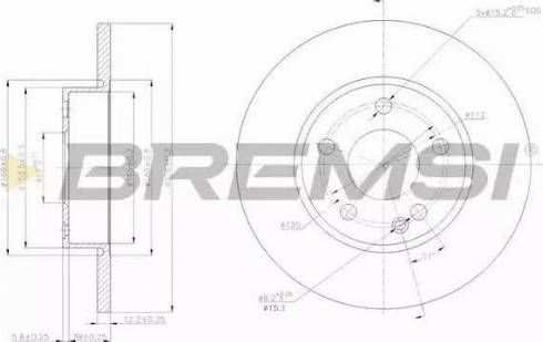 Bremsi DBB219S - Kočioni disk www.molydon.hr