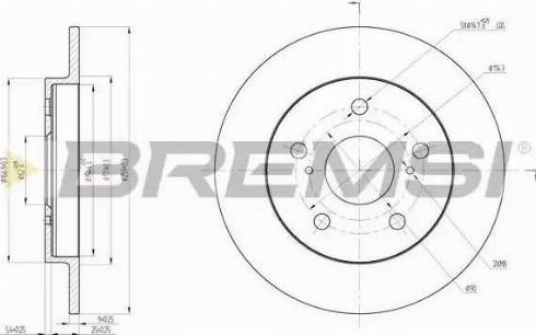 Bremsi DBB788S - Kočioni disk www.molydon.hr