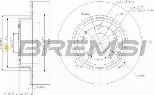 Bremsi DBB776S - Kočioni disk www.molydon.hr