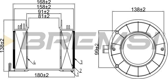 Bremsi FA0592 - Filter za zrak www.molydon.hr