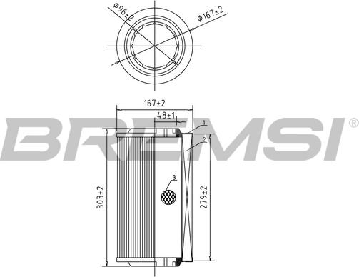 Bremsi FA0545 - Filter za zrak www.molydon.hr