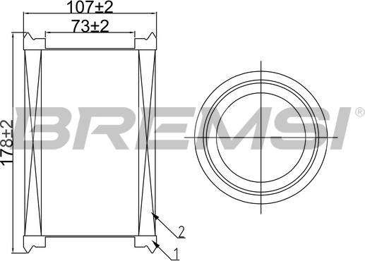 Bremsi FA0546 - Filter za zrak www.molydon.hr