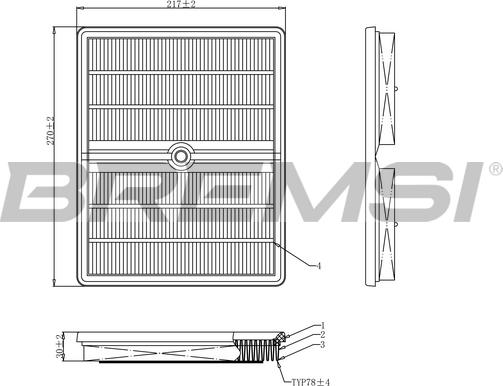 Bremsi FA0553 - Filter za zrak www.molydon.hr