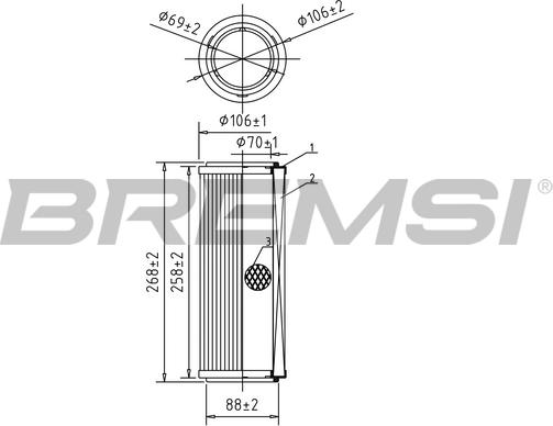 Bremsi FA0583 - Filter za zrak www.molydon.hr