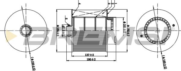 Bremsi FA0529 - Filter za zrak www.molydon.hr