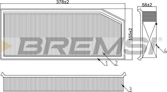 Bremsi FA0649 - Filter za zrak www.molydon.hr