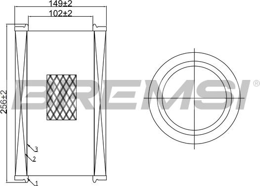 Bremsi FA0645 - Filter za zrak www.molydon.hr