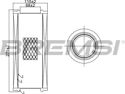 Bremsi FA0643 - Filter za zrak www.molydon.hr