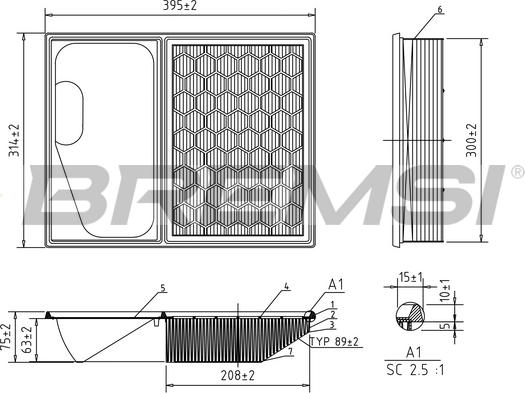 Bremsi FA0642 - Filter za zrak www.molydon.hr