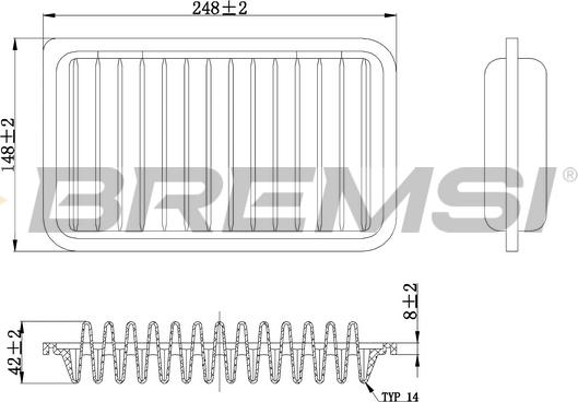 Bremsi FA0602 - Filter za zrak www.molydon.hr