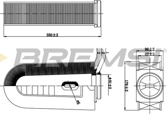 Bremsi FA0631 - Filter za zrak www.molydon.hr