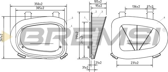 Bremsi FA0638 - Filter za zrak www.molydon.hr