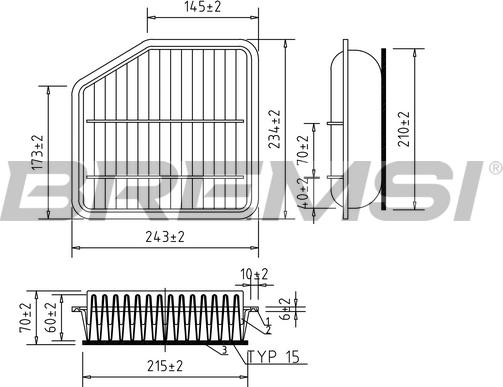 Bremsi FA0114 - Filter za zrak www.molydon.hr