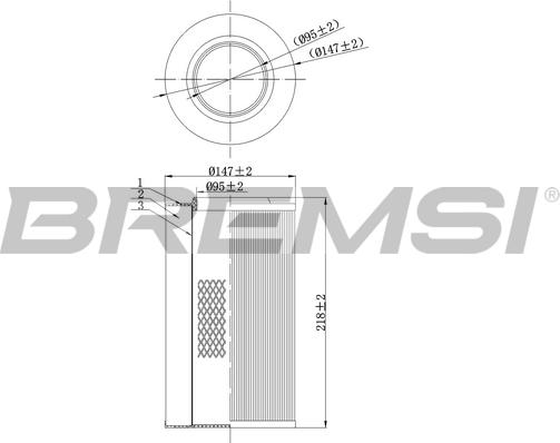 Bremsi FA0116 - Filter za zrak www.molydon.hr