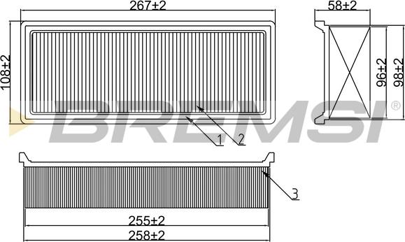 Bremsi FA1660 - Filter za zrak www.molydon.hr