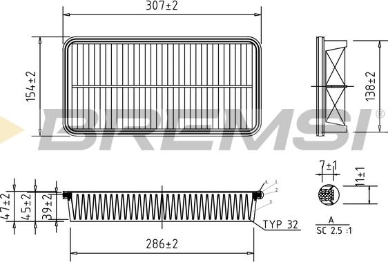 Bremsi FA1601 - Filter za zrak www.molydon.hr