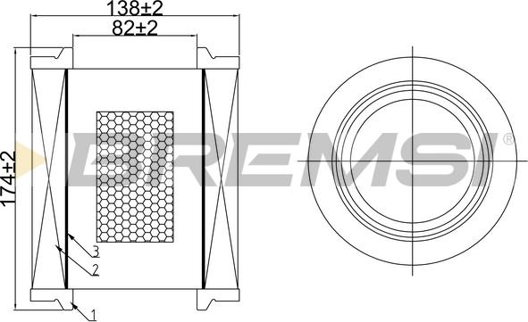 Bremsi FA1064 - Filter za zrak www.molydon.hr