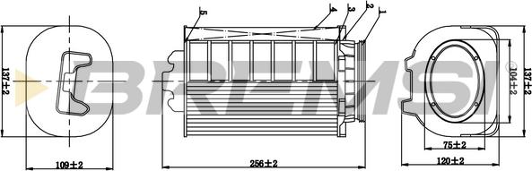 Bremsi FA1063 - Filter za zrak www.molydon.hr