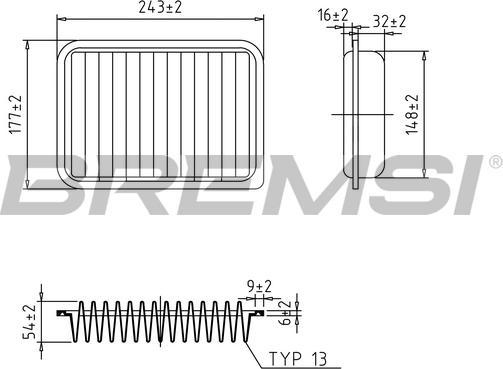 Bremsi FA1024 - Filter za zrak www.molydon.hr