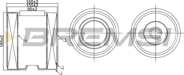 Bremsi FA1074 - Filter za zrak www.molydon.hr