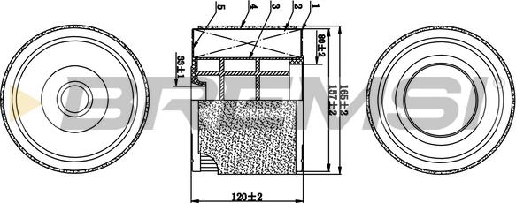 Bremsi FA1070 - Filter za zrak www.molydon.hr